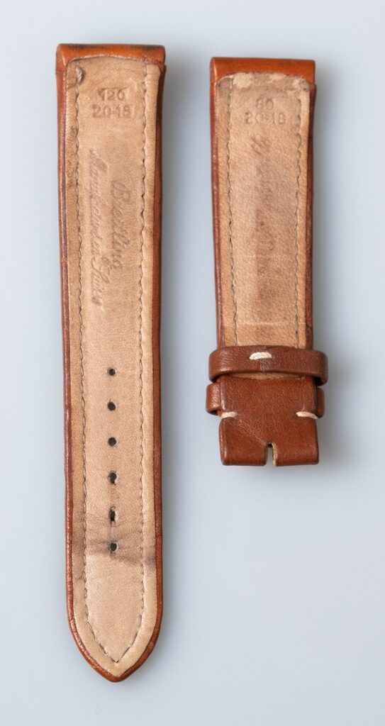Breitling brown calfskin leather watch strap 20 mm. - Afbeelding 2