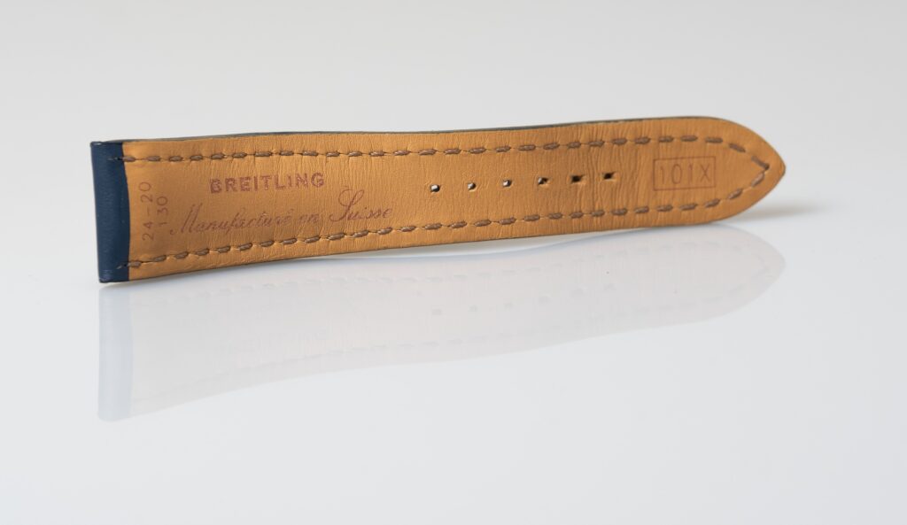 Breitling Blue calfskin leather strap 24-20 mm, reference 101X - Afbeelding 7