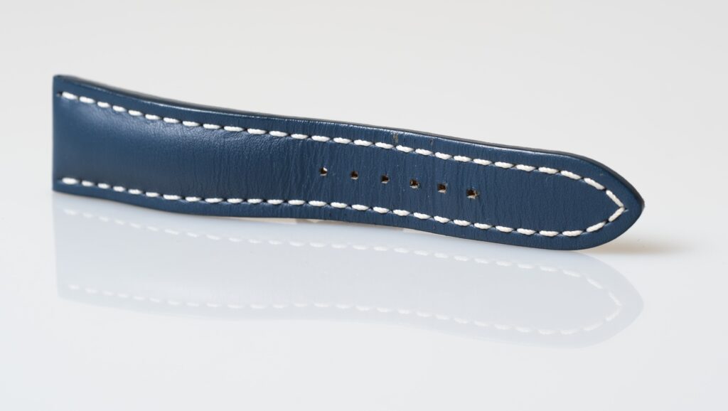 Breitling Blue calfskin leather strap 24-20 mm, reference 101X - Afbeelding 4