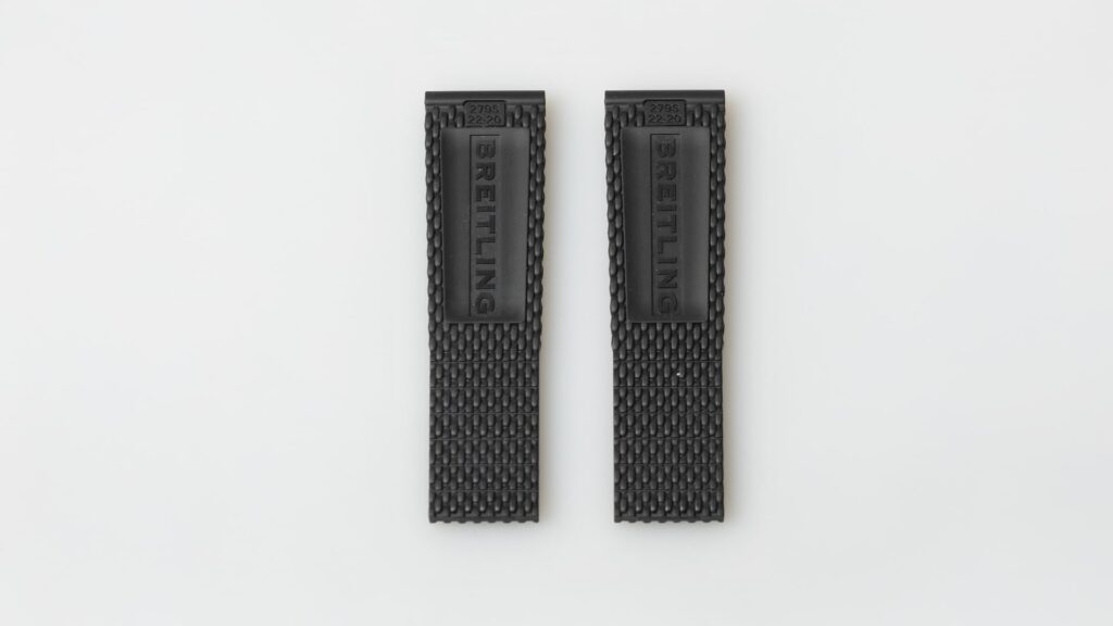 Breitling black rubber watch strap 22-20 mm. Superocean heritage, reference 279S - Afbeelding 2