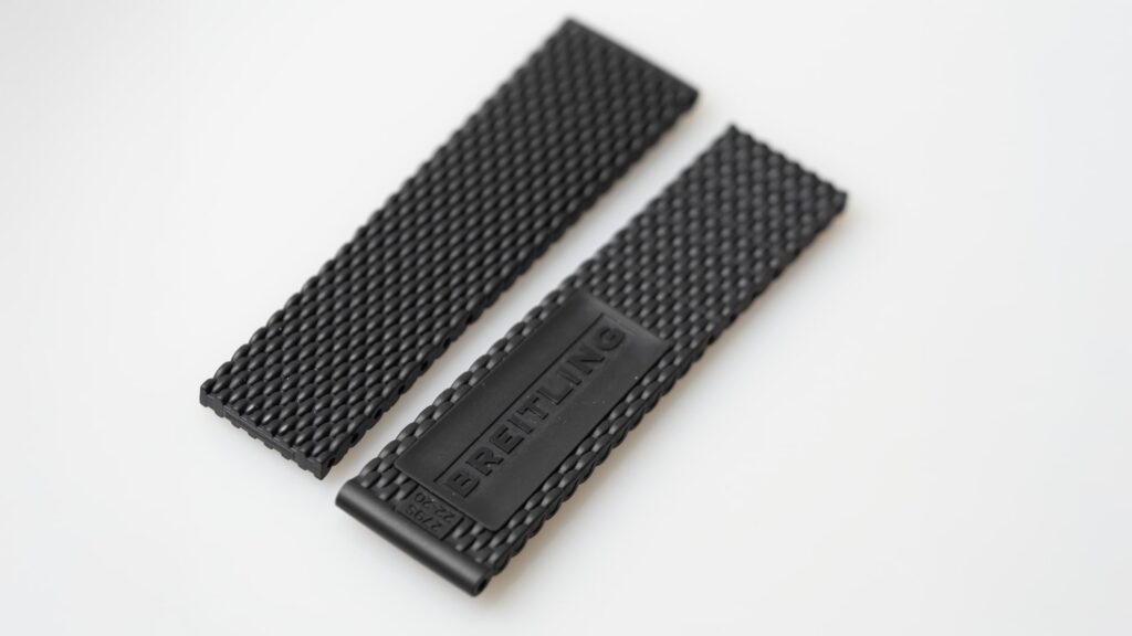 Breitling black rubber watch strap 22-20 mm. Superocean heritage, reference 279S - Afbeelding 3