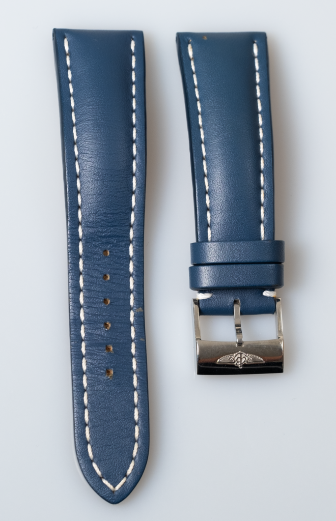 Breitling Blue calfskin leather strap 24-20 mm