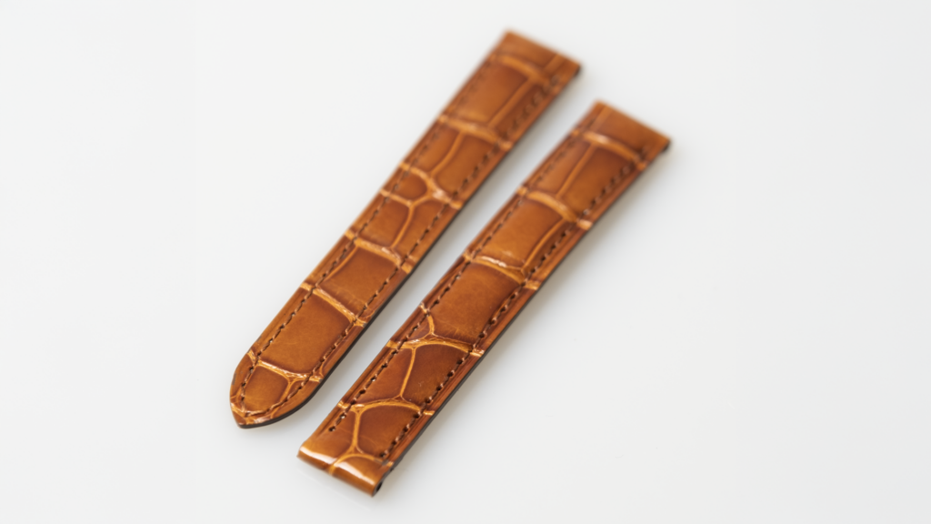 Cartier alligator shiny light brown, 13 mm, reference KD28CN67 - Afbeelding 2