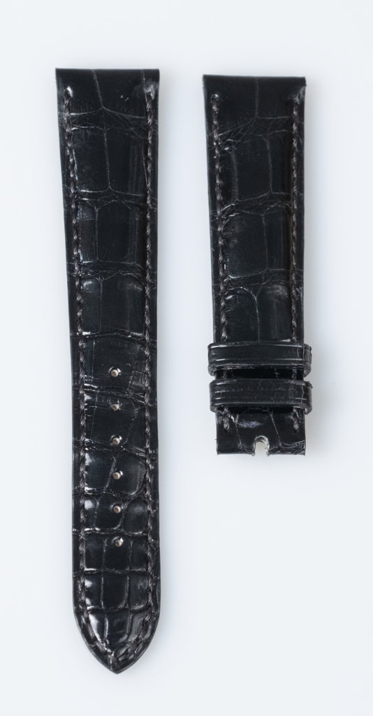 Patek Philippe black alligator leather watch strap - Afbeelding 2