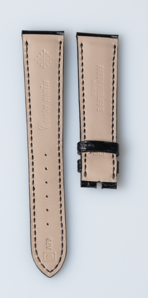 Patek Philippe black alligator leather watch strap - Afbeelding 8