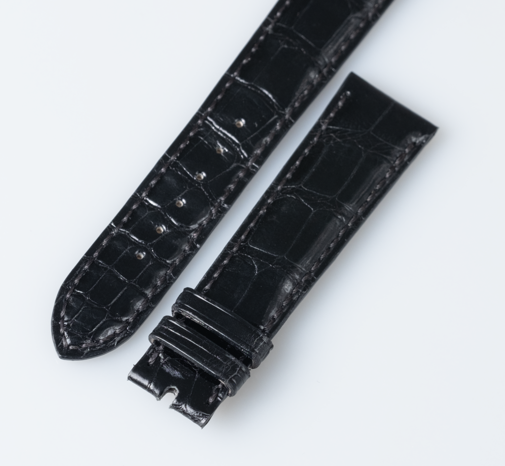 Patek Philippe black alligator leather watch strap - Afbeelding 3
