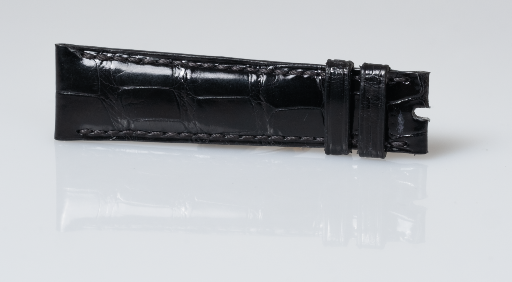 Patek Philippe black alligator leather watch strap - Afbeelding 5