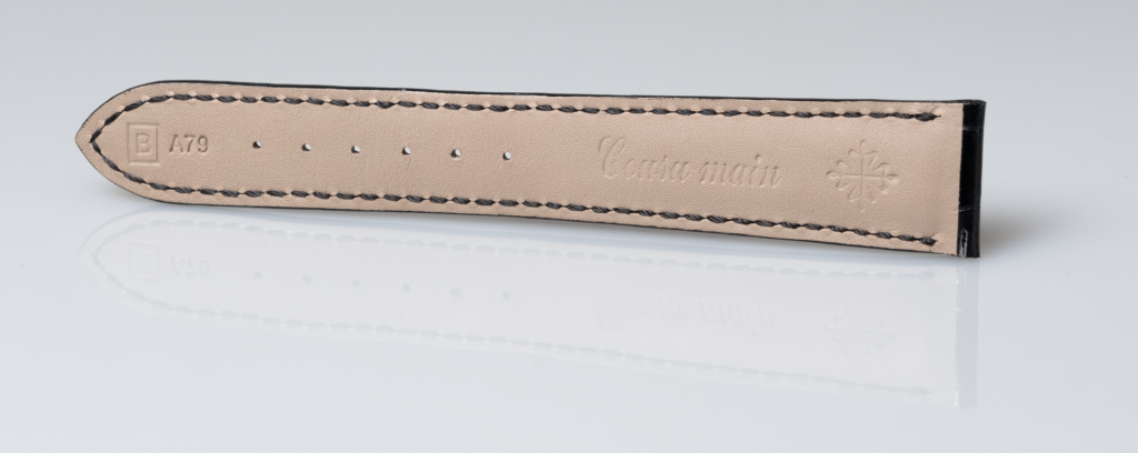 Patek Philippe black alligator leather watch strap - Afbeelding 6