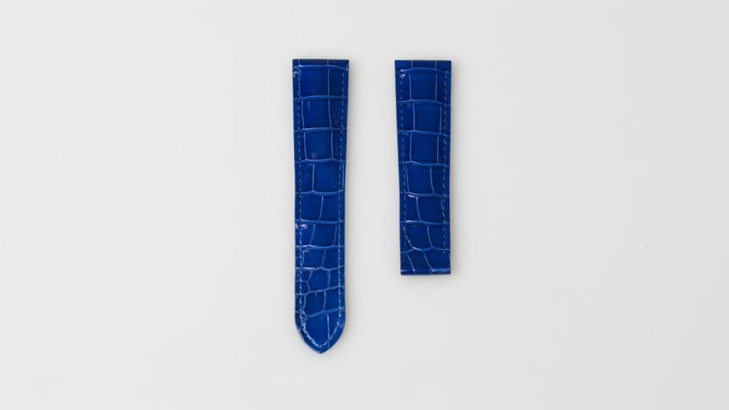 Cartier alligator shiny lapis bleu, 21 mm, reference KD98IN04