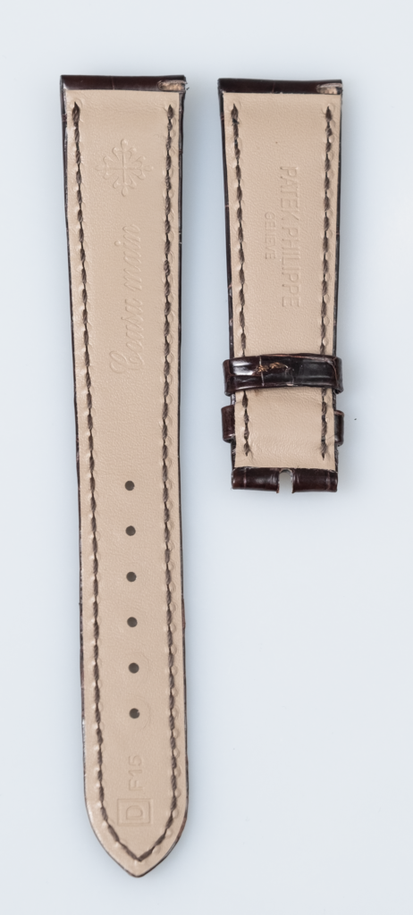 Patek Philippe dark brown alligator leather watch strap - Afbeelding 7