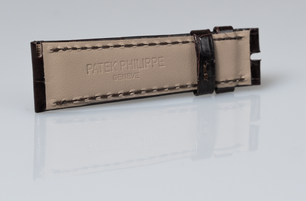 Patek Philippe dark brown alligator leather watch strap - Afbeelding 5