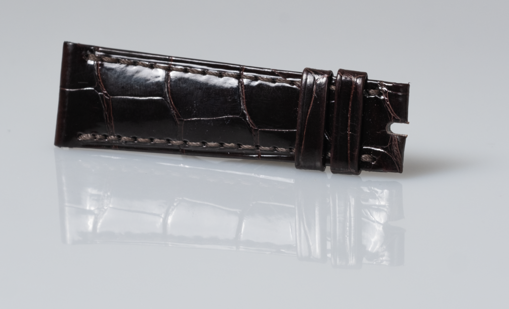 Patek Philippe dark brown alligator leather watch strap - Afbeelding 4