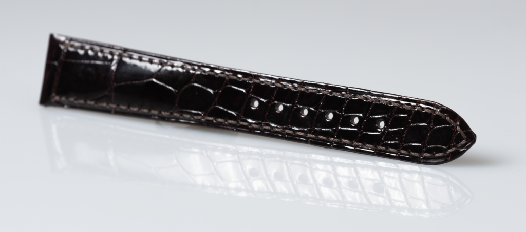 Patek Philippe dark brown alligator leather watch strap - Afbeelding 2