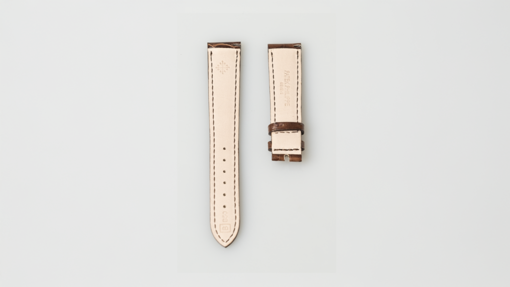 Cartier alligator shiny patine dark brown, 21 mm, reference KD98IAQH - Afbeelding 3