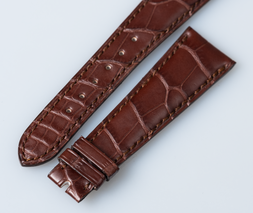 Patek Philippe dark bleu alligator leather watch strap - Afbeelding 7