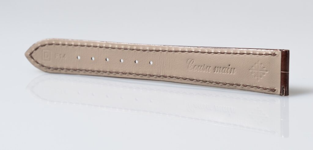 Patek Philippe shiny lightbrown alligator leather watch strap, 19.1 mm. - Afbeelding 7