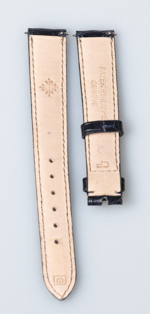 Patek Philippe matt marine bleu alligator leather watch strap 16 mm. - Afbeelding 5