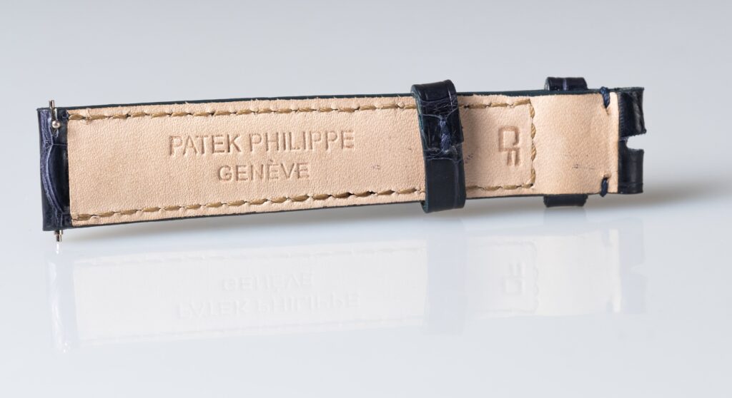 Patek Philippe matt marine bleu alligator leather watch strap 16 mm. - Afbeelding 6