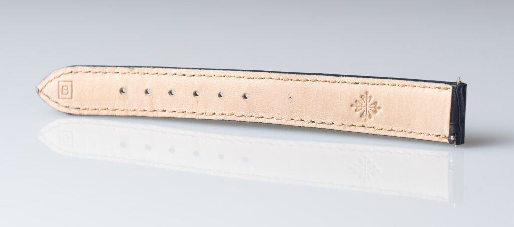Patek Philippe matt marine bleu alligator leather watch strap 16 mm. - Afbeelding 7
