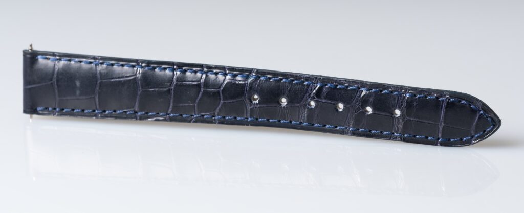 Patek Philippe matt marine bleu alligator leather watch strap 16 mm. - Afbeelding 4