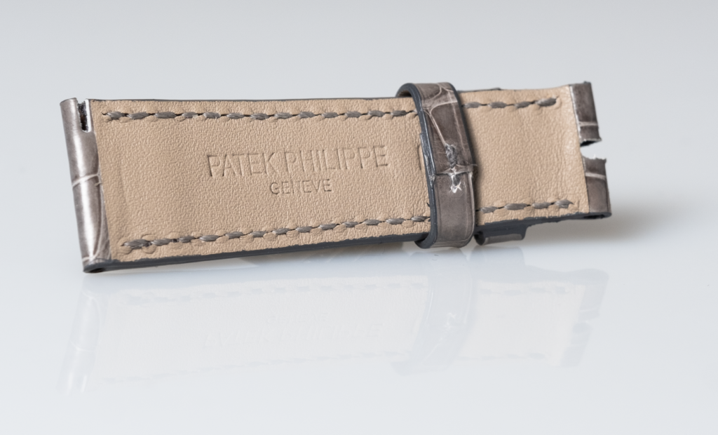 Patek Philippe grey alligator leather watch strap - Afbeelding 6