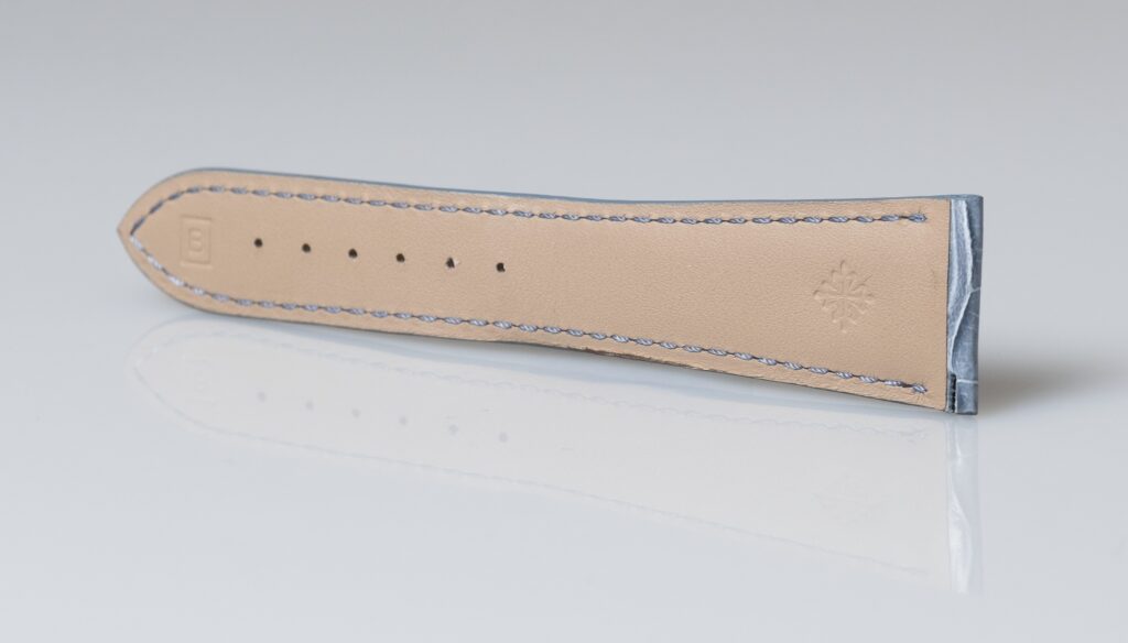 Patek Philippe Light bleu alligator leather watch strap. 22 mm. - Afbeelding 5