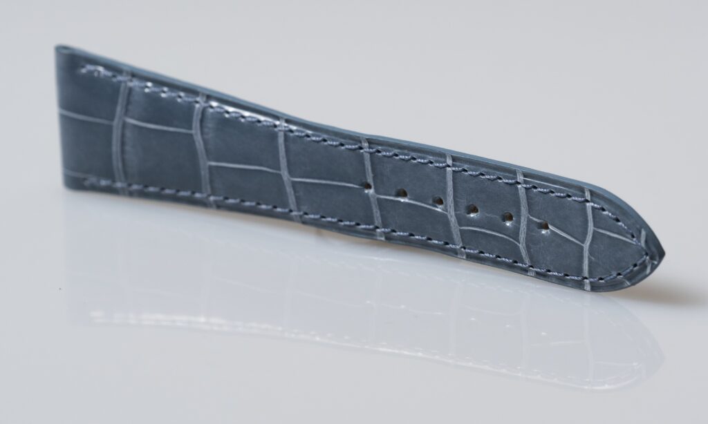 Patek Philippe Light bleu alligator leather watch strap. 22 mm. - Afbeelding 3