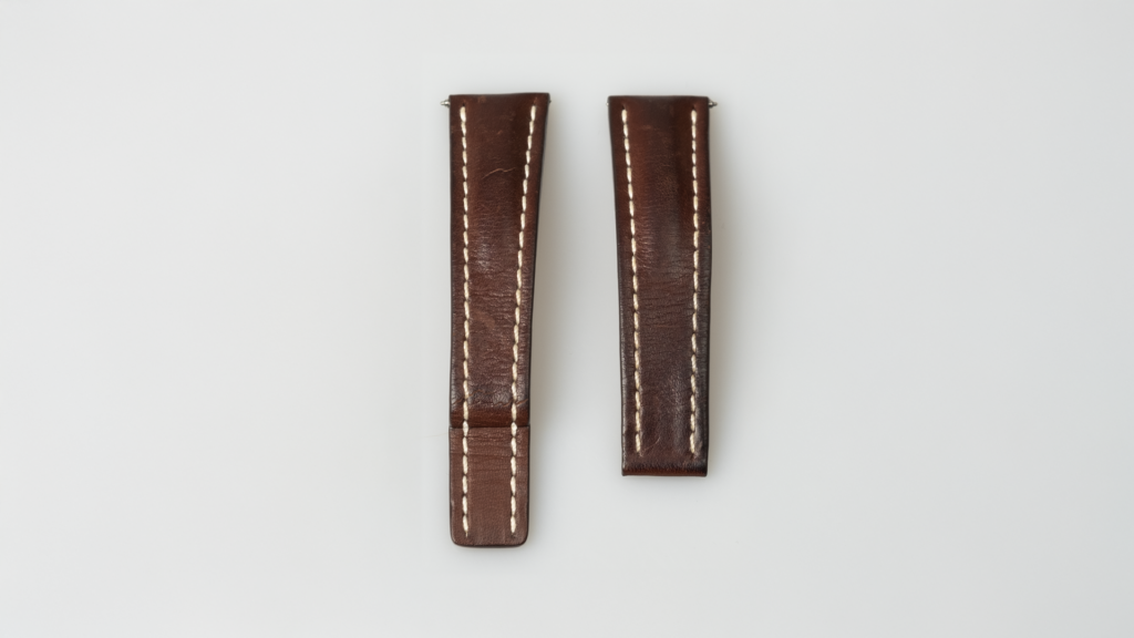 Breitling brown calfskin leather strap 22 mm. reference 461X