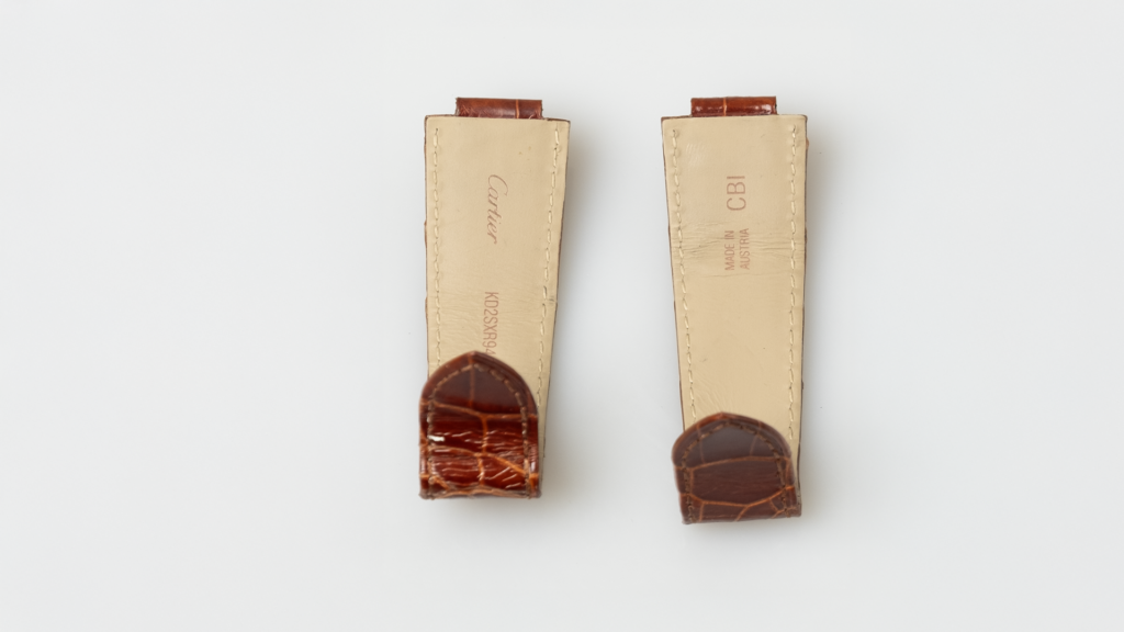 Cartier alligator strap, shiny brown, 22 mm, reference KD2SXR94 - Afbeelding 3