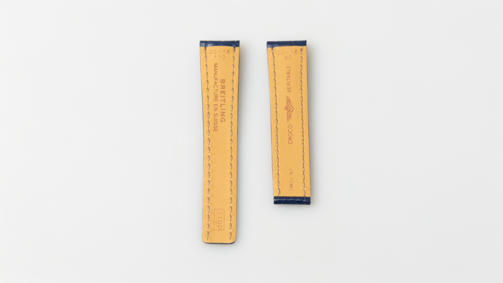 Breitling bleu alligator strap 20 mm. - Afbeelding 3