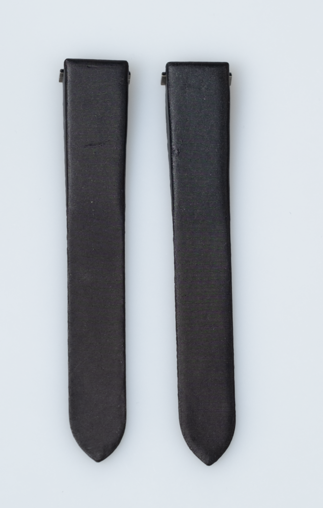 Cartier roadster black satin strap, 16mm.