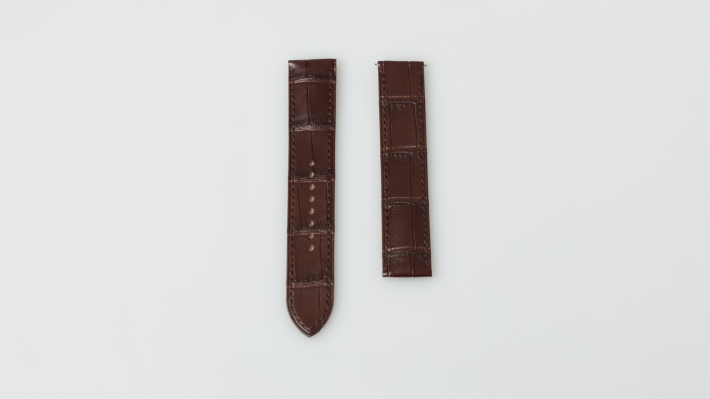 Cartier alligator semimat brown, 19 mm, reference KDA3LM52