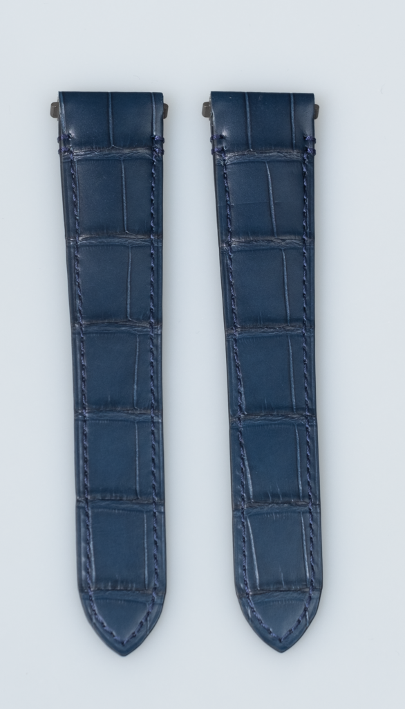 Cartier Santos 100 bleu alligator strap, reference KD8DJABU