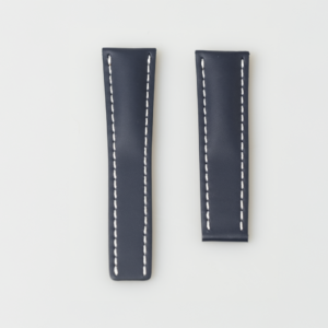 Breitling blue calfskin leather strap - 24 MM, 100% genuine, brand new.