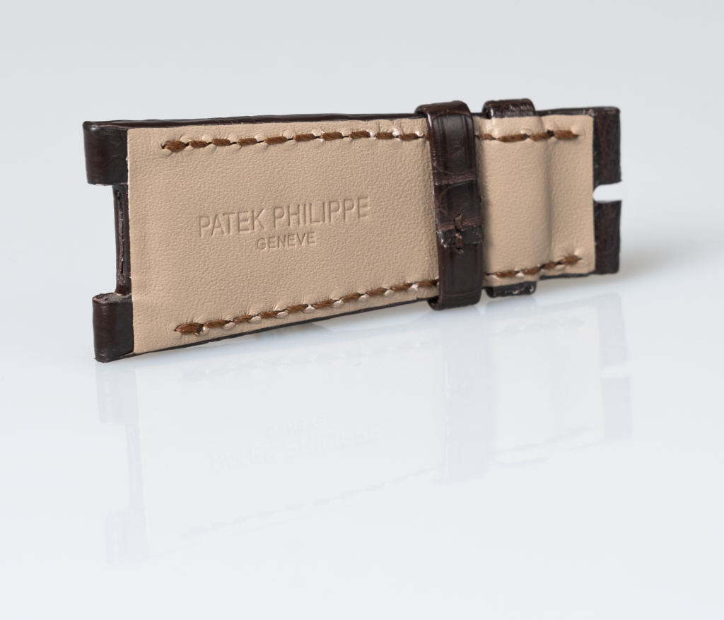 Patek Philippe brown alligator leather watch strap Nautilus - Afbeelding 7