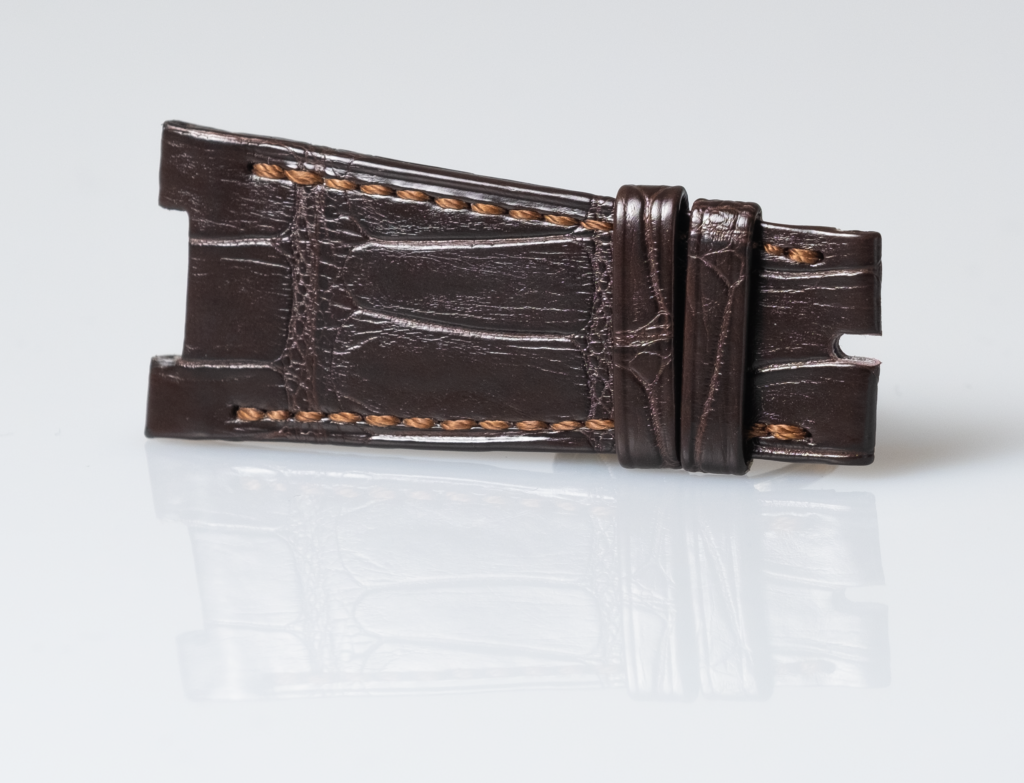 Patek Philippe brown alligator leather watch strap Nautilus - Afbeelding 5