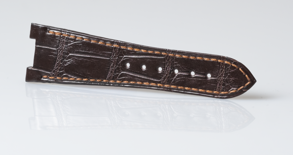 Patek Philippe brown alligator leather watch strap Nautilus - Afbeelding 4