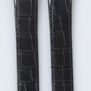 Cartier-Santos100-alligator-semimat-black-leather-strap-20mm-reference-KD1M9K97