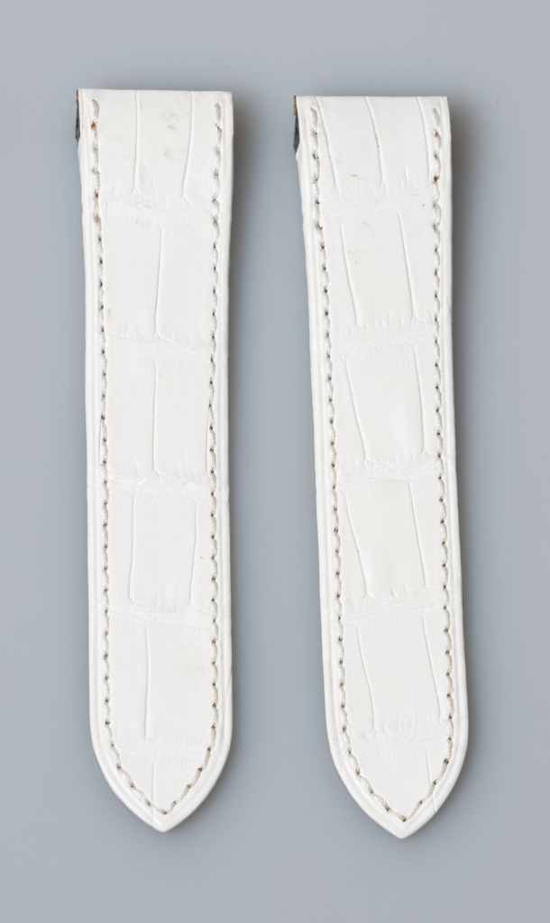 Cartier Santos 100 XL white alligator strap, reference KD95JK63