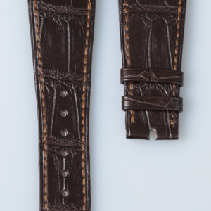 Patek-Philippe-Nautilus-matt-dark-brown-alligator-leather-strap-25 mm.-reference-ABTW.125RH02A