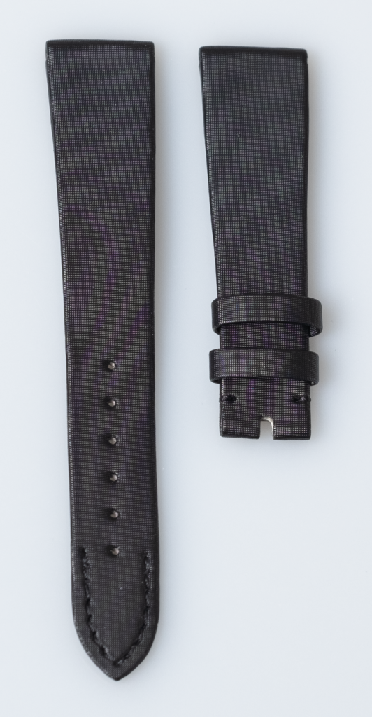 Patek Philippe black satin watch strap 16.8 mm.