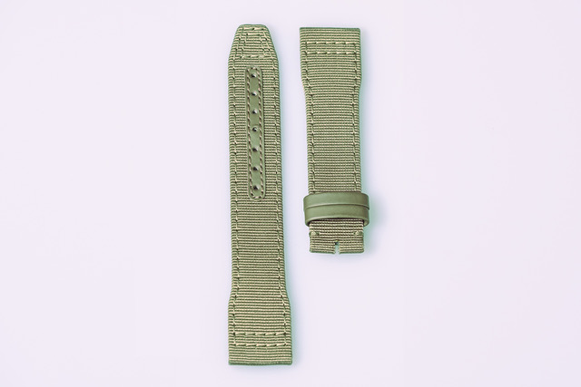 IWC green textile strap for pilot models