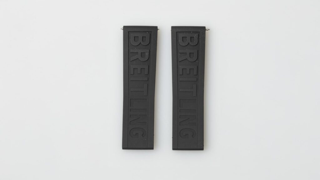 Breitling black diver pro rubber watch strap 22 mm, reference 153S