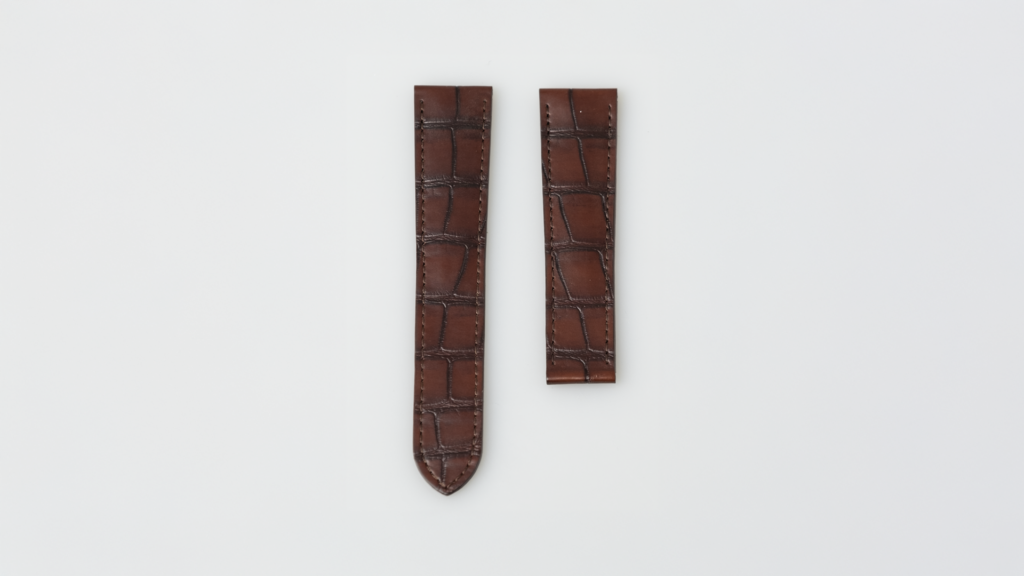 Cartier alligator patine dark brown, 21 mm, reference KD98IAQH