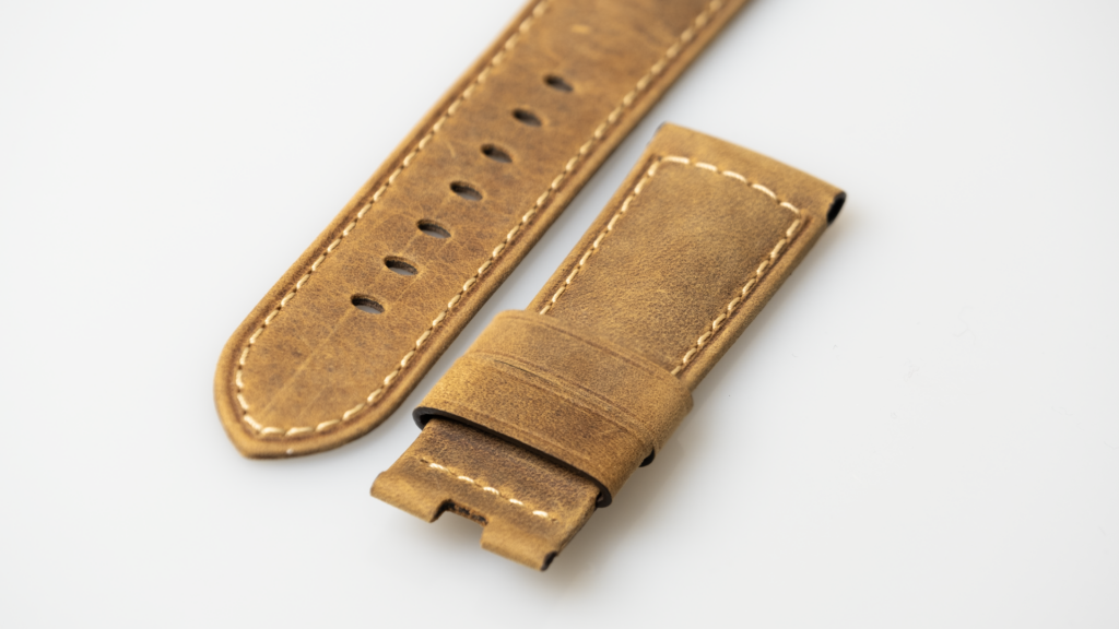 Panerai scamosciato beige BDR calfskin leather strap 24-20mm. Reference MX006ZCB - Afbeelding 3
