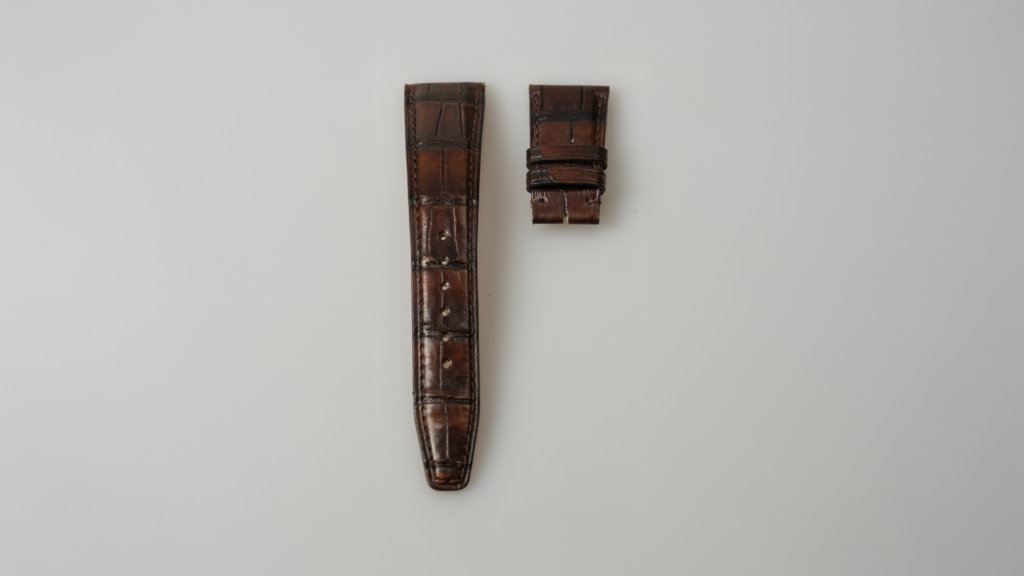 IWC pilots brown alligator leather watch strap 22mm. Reference A6769