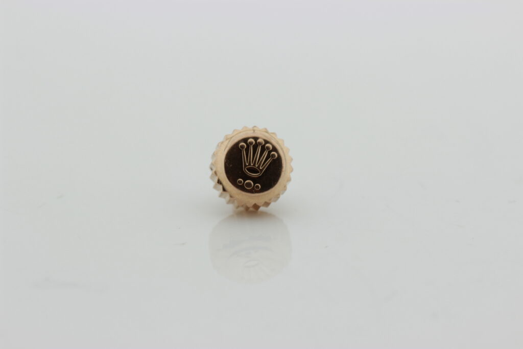 Genuine used for Rolex submariner, daytona, GMT pink gold crown. Size 7 mm.