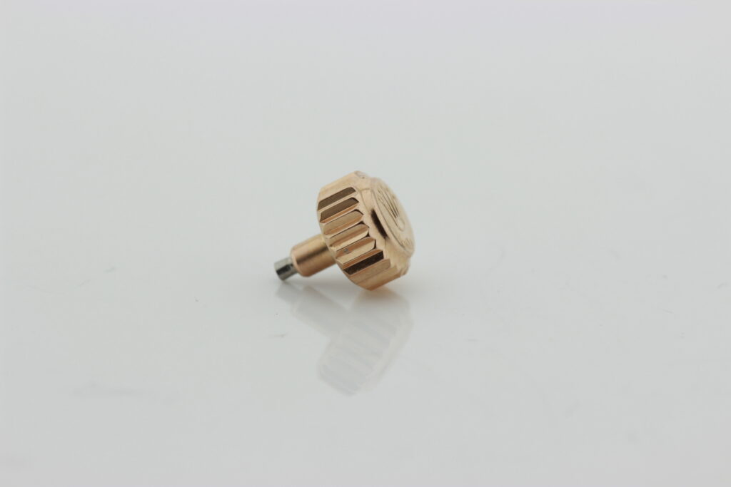 Genuine used for Rolex submariner, daytona, GMT pink gold crown. Size 7 mm. - Afbeelding 2