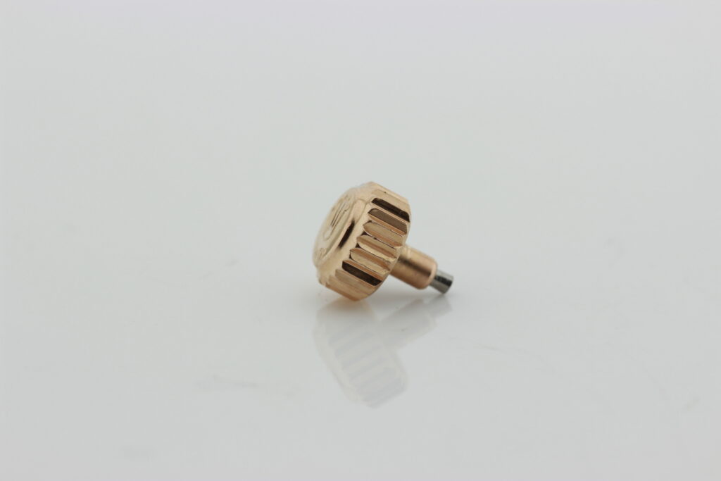 Genuine used for Rolex submariner, daytona, GMT pink gold crown. Size 7 mm. - Afbeelding 3