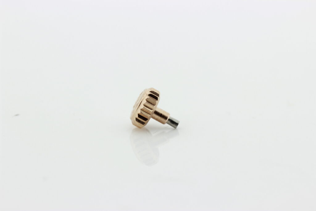 Genuine used for Rolex Day-Date, Datejust, GMT 18K pink gold crown. Size 6 mm. - Afbeelding 3
